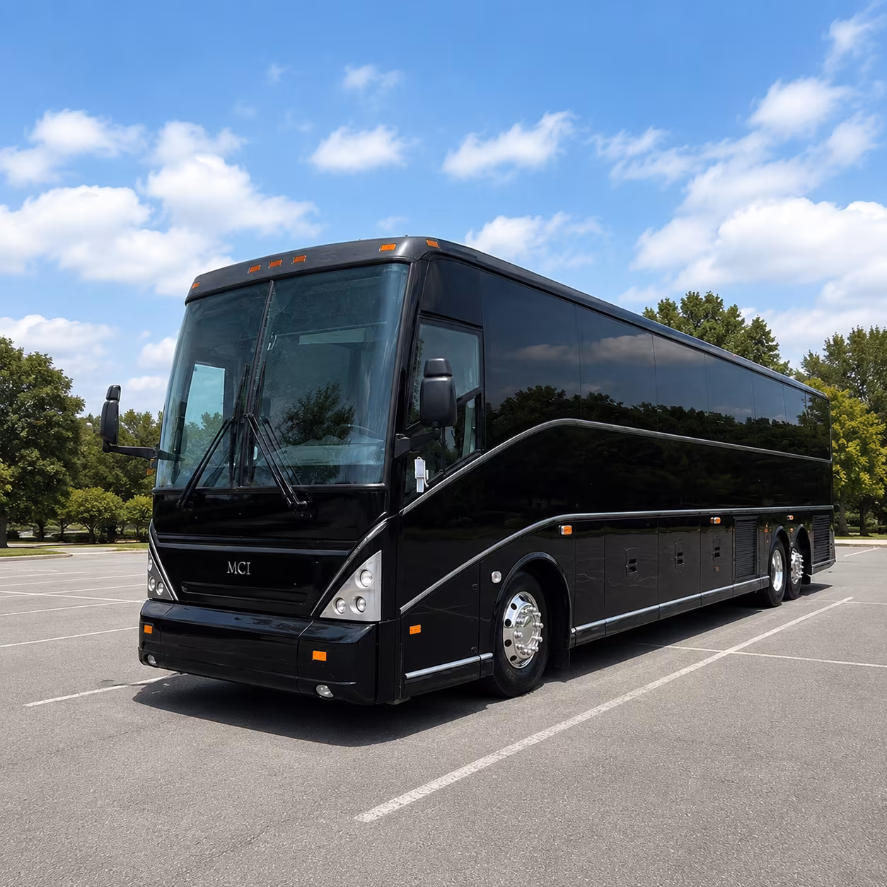 johns creek charter bus rental exterior