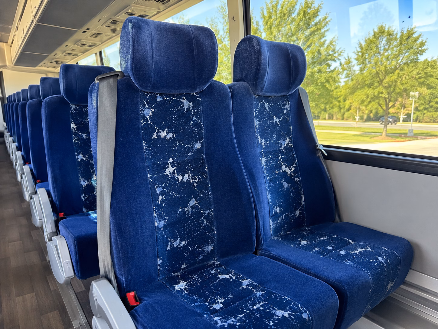johns creek charter bus rental interior
