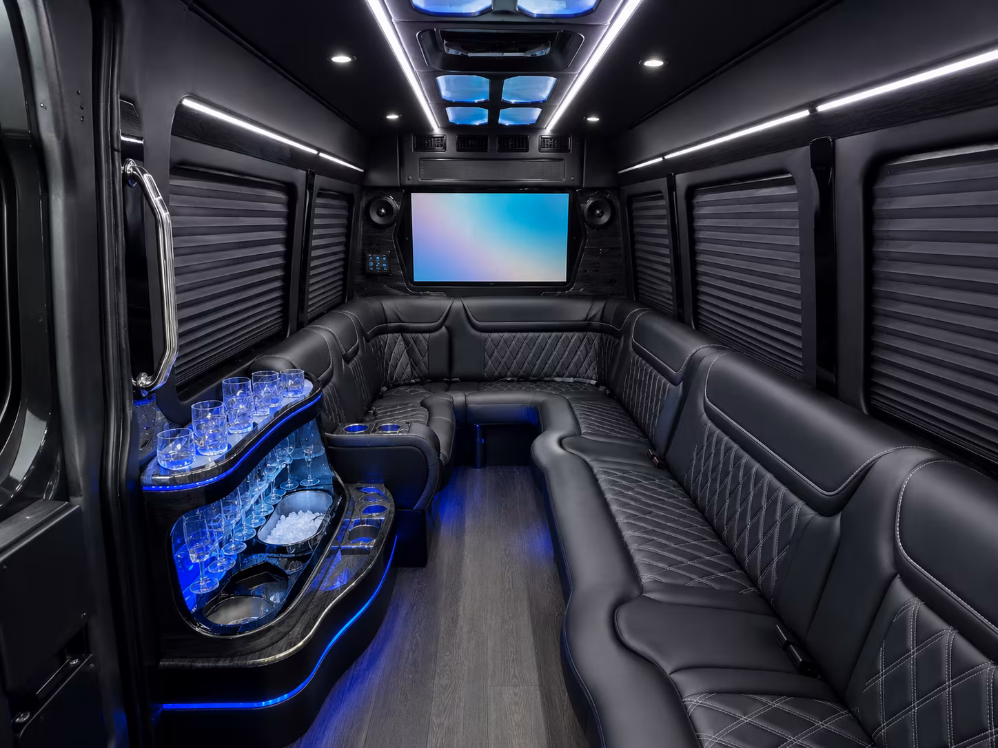 johns creek corporate event transportation onboard seating